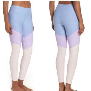Colorblock Leggings in Blue and Purple